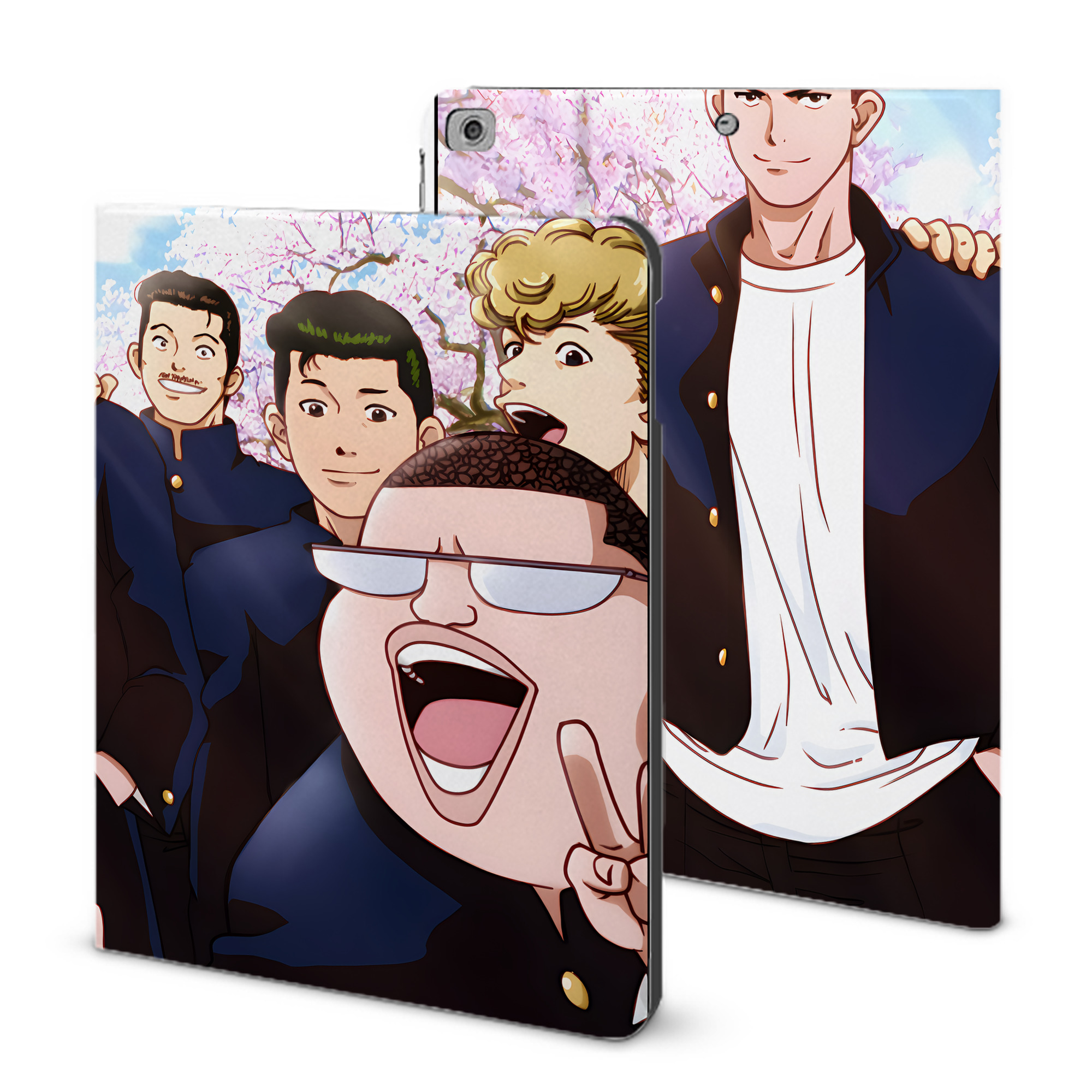 （画像用） SLAM DUNK／スラムダンク IPad ケース ブック型 PUレザー TPU 耐衝撃 軽量 薄型 ペン収納なし 全面保護 IPad 各モデル対応